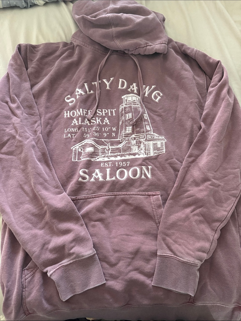 Salty Dawg Saloon Mauve Pullover Hoodie